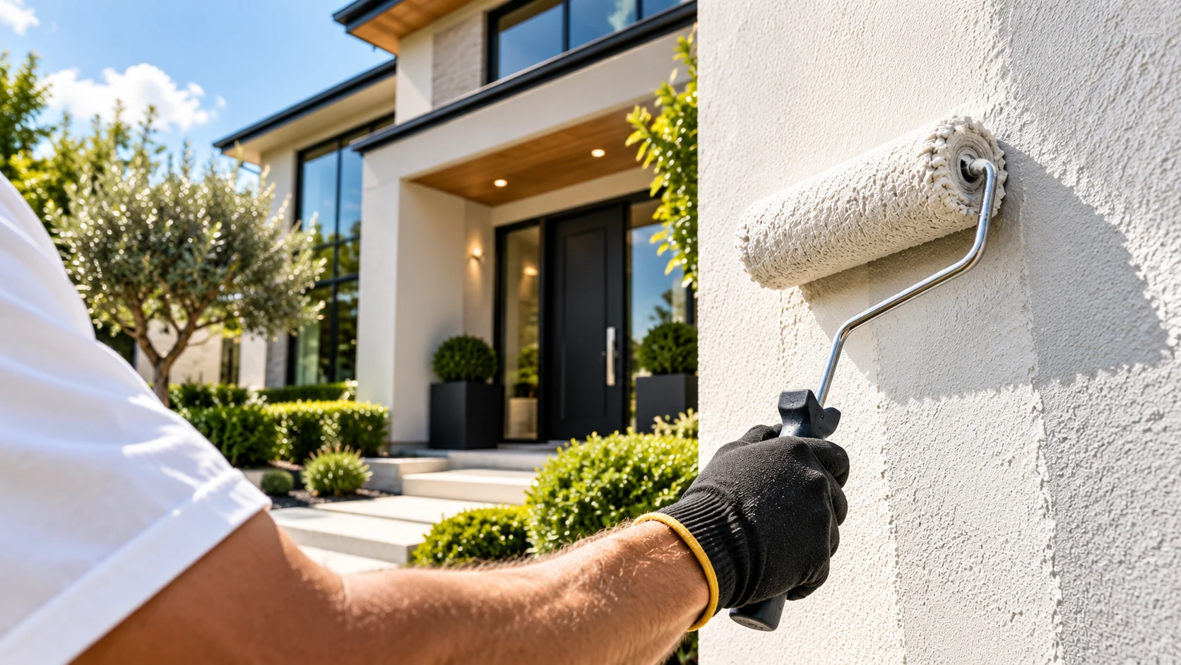 AI illustration of quality residential exterior painting