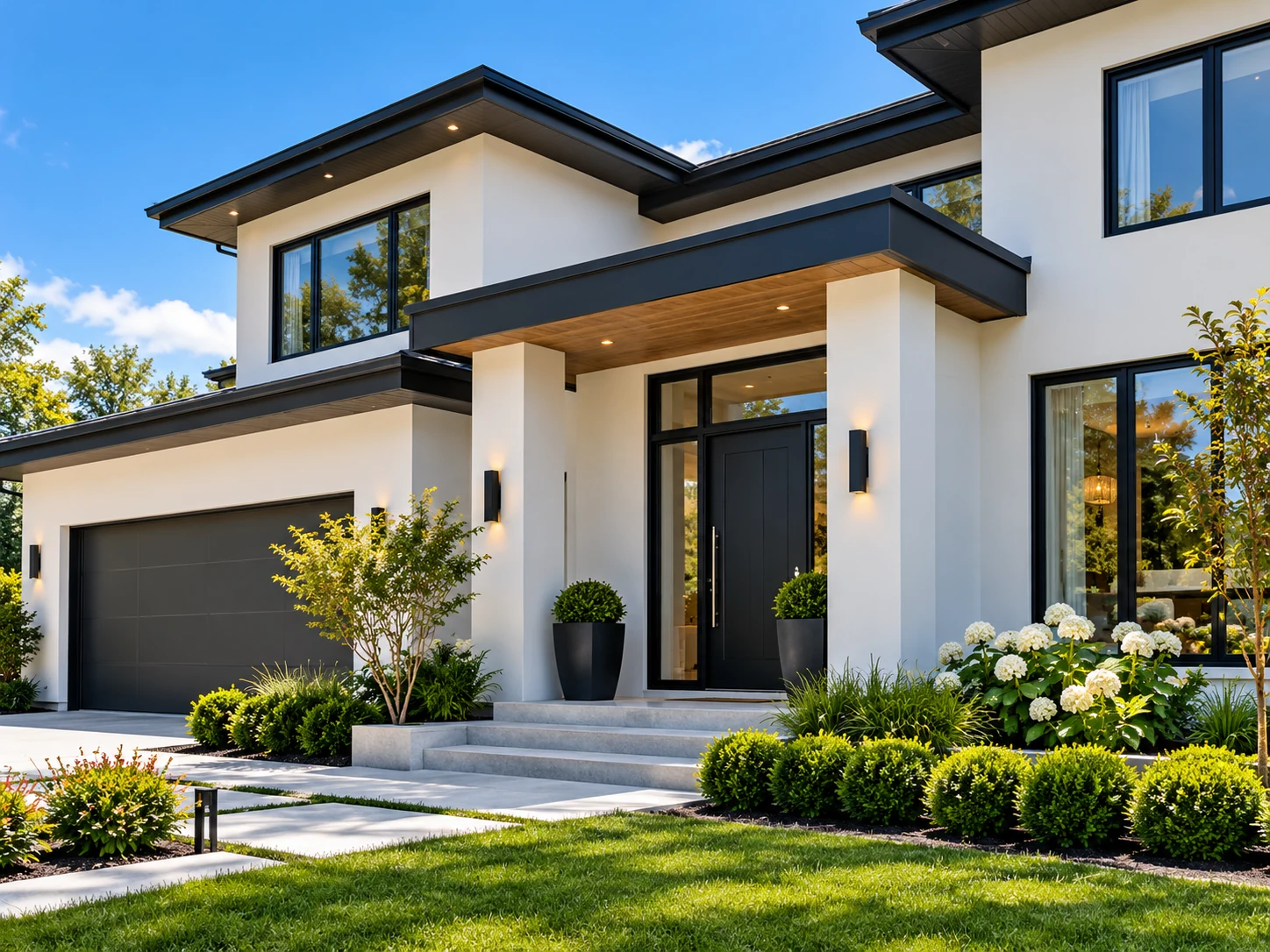 AI-rendered illustrative finish: AI concept visualization: Property refresh